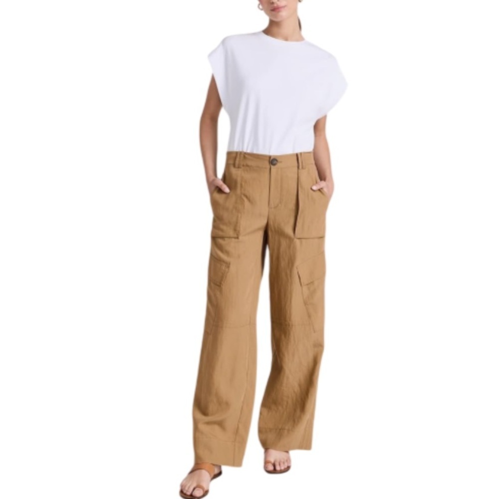 Vince Mid Rise Fluid Cargo Trousers - 00